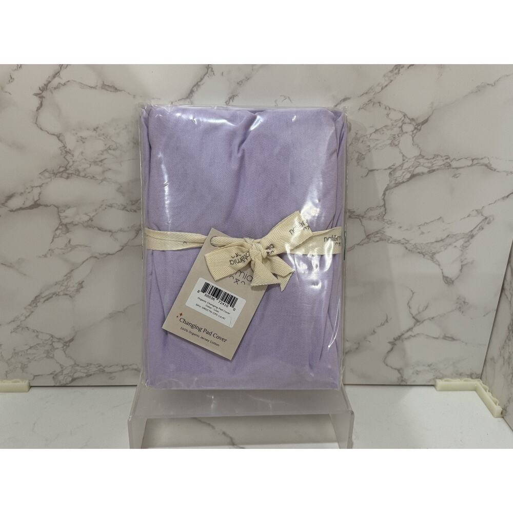 Natemia Lilac Organic Changing Pad Cover 100% Jersey Cotton 32"x17" Sealed New